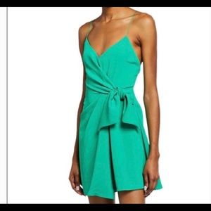 Alice and Olivia Neiman Marcus Exclusive Katie tie wrap mini dress